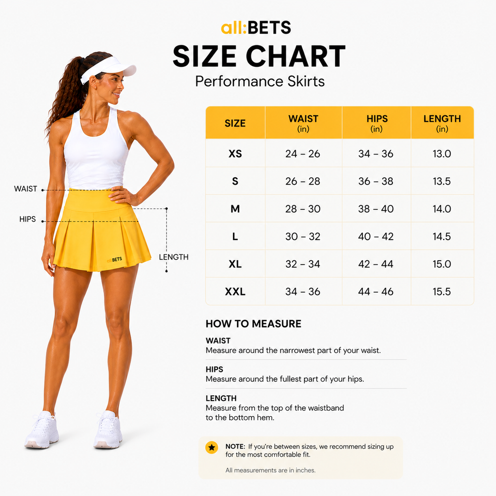 Performance Skirts Golden Yellow