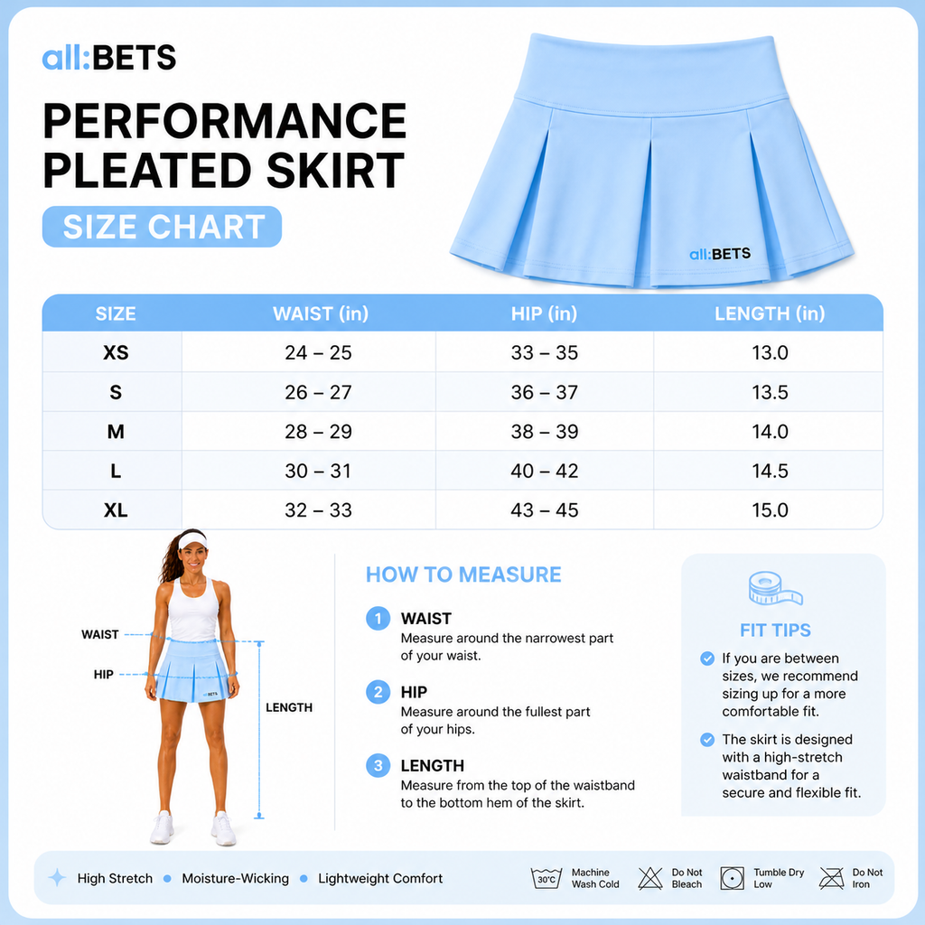 Performance Skirts Sky Blue