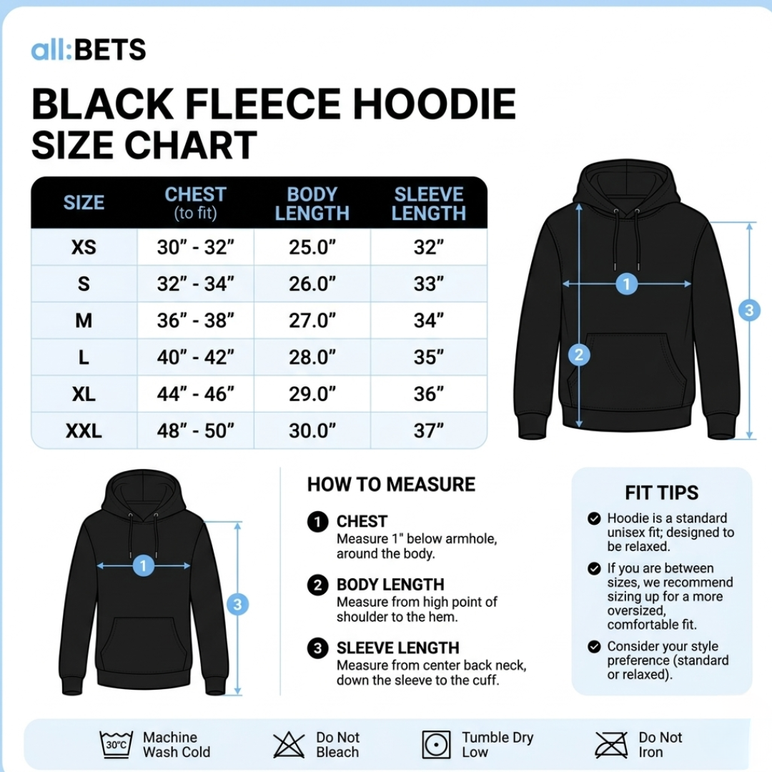 all:BETS Essential Fleece Hoodie (Copy)