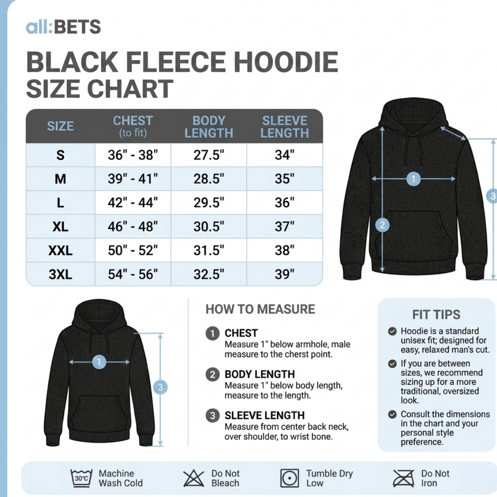 all:BETS Essential Fleece Hoodie