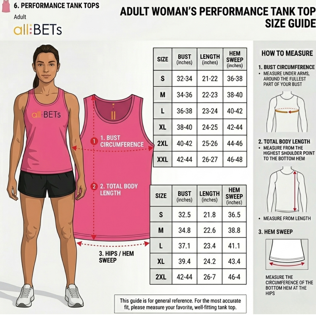 all:BETs Performance Tank Top